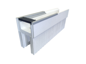 Element de perete pentru piscină PKC de 25 cm + element de tensionare a apei